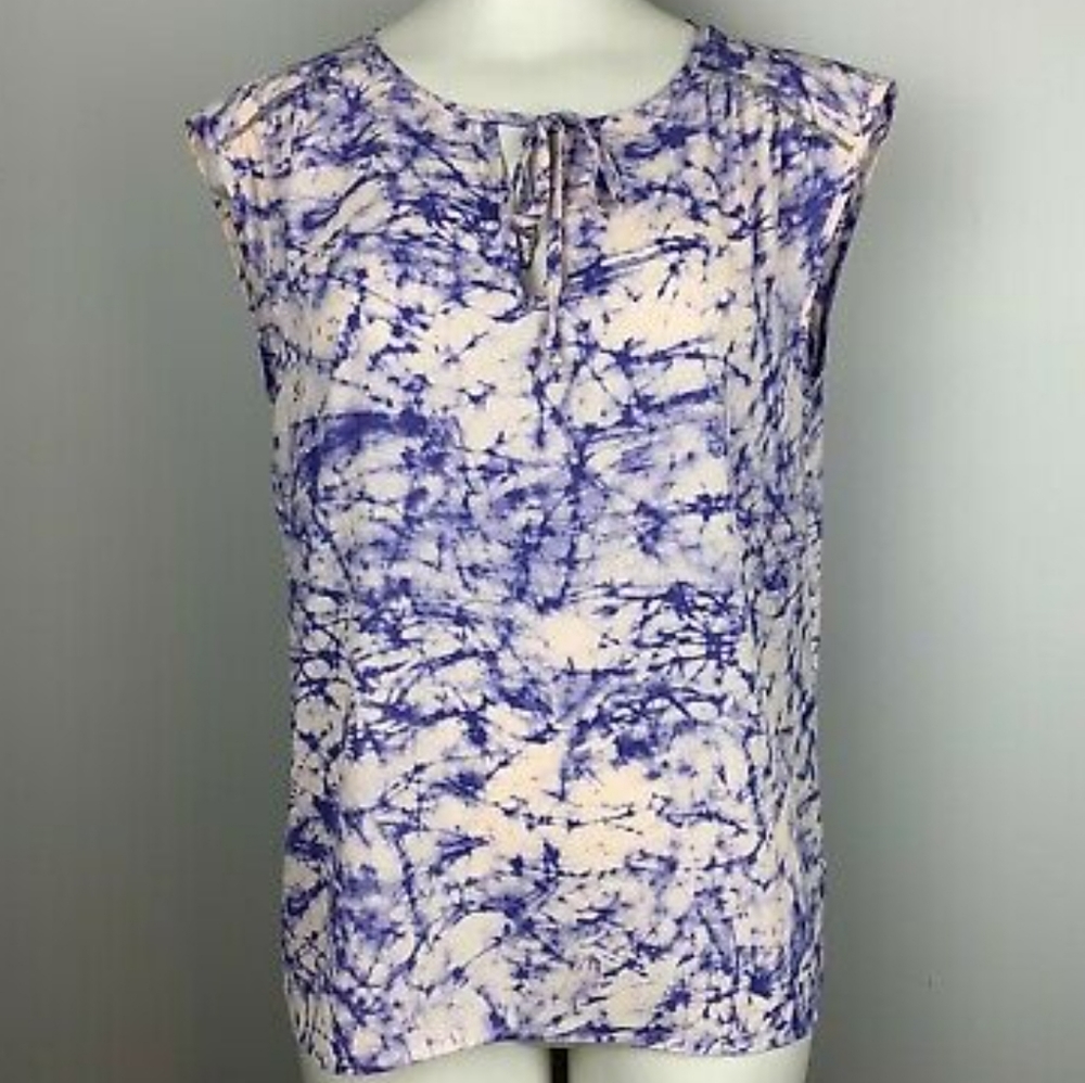 Juicy Couture Top Size L Tie-Dye Peasant Top - Picture 9 of 11